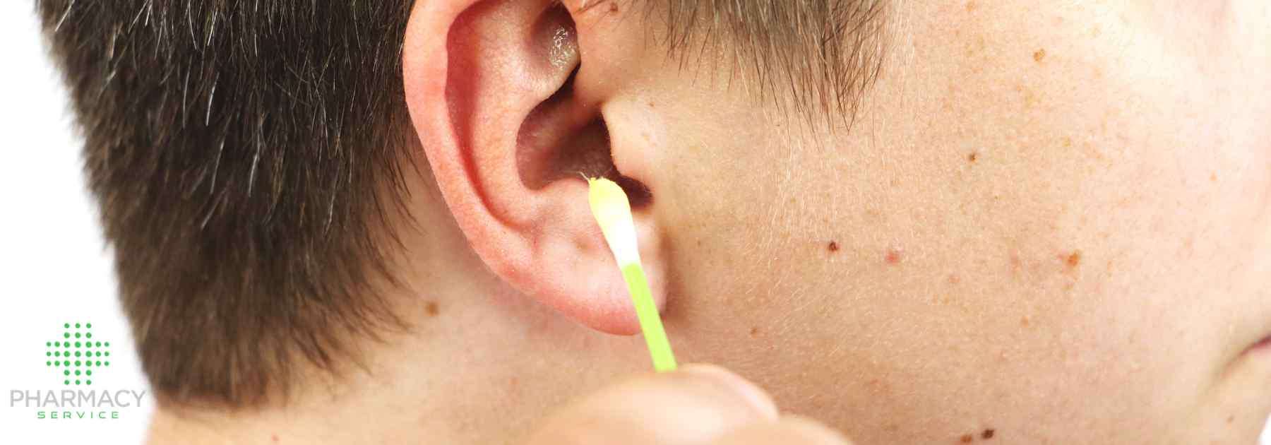Cotton bud for earwax removal 