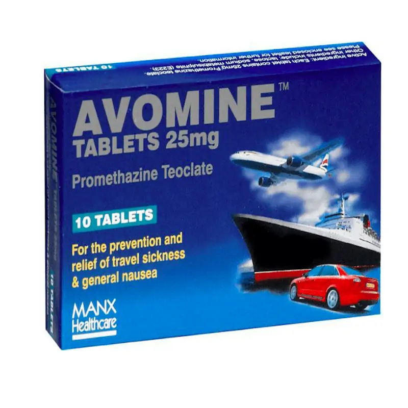 Avomine Tablets 25mg 10 Tablets