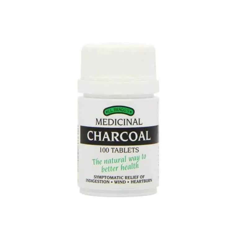 Braggs Activated Medicinal Charcoal Tablets- 100 Tablets