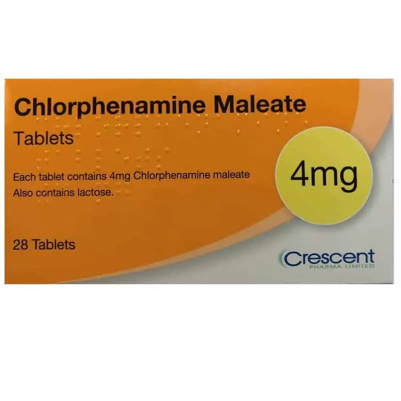 Chlorphenamine 4mg 28 Tablets