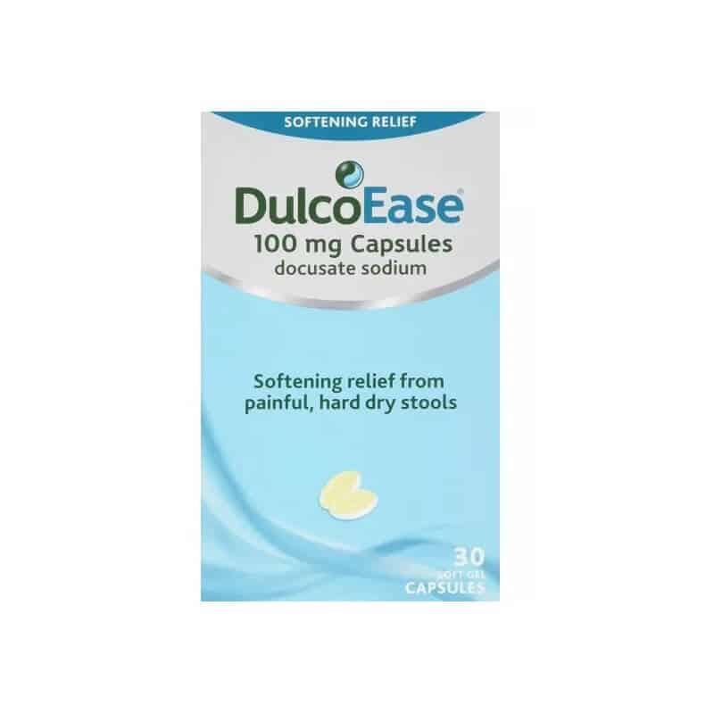 DulcoEase Stool Softener 100mg – 30 Capsules