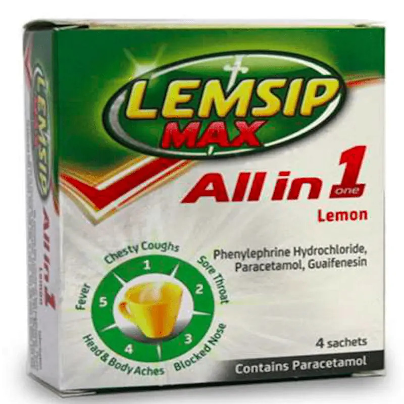 Lemsip Max All in One Lemon 4 Sachets