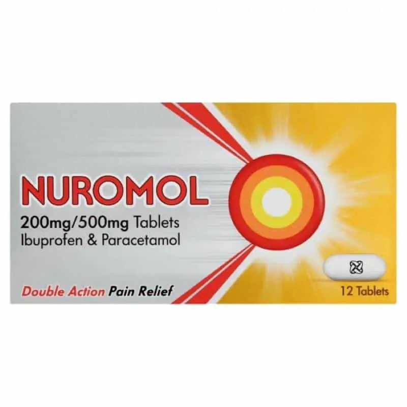 Nuromol 200mg/500mg Tablets 12 Tablets