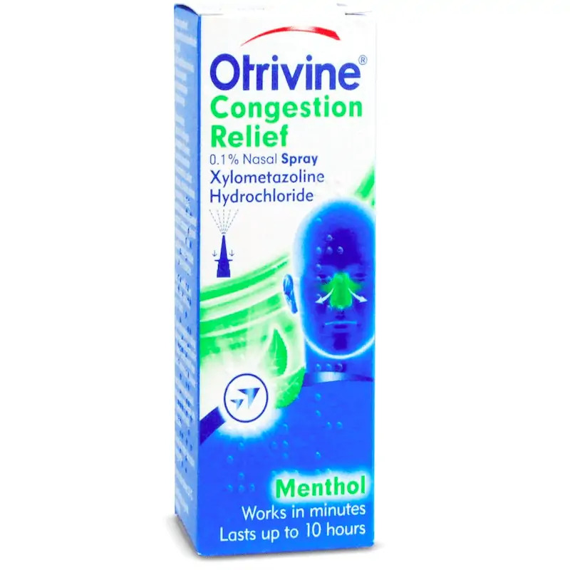Otrivine Congestion Relief Nasal Spray Menthol 10ml