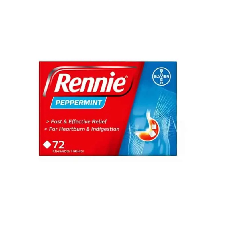 Rennie Peppermint – 72 Tablets