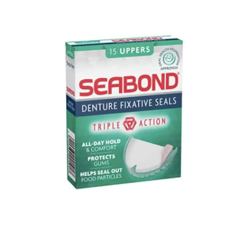 Seabond Original Denture Fixative Seals – 15 Uppers
