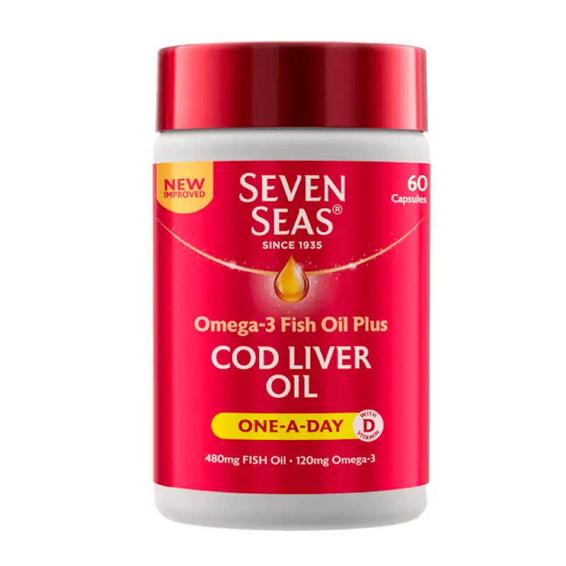 Seven Seas Cod Liver Oil One-a-Day Capsules 60 capsules