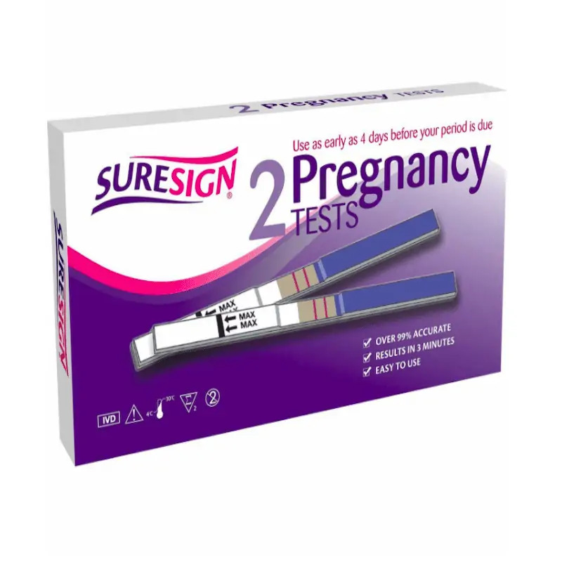 Suresign Pregnancy Tests – 2 Pack