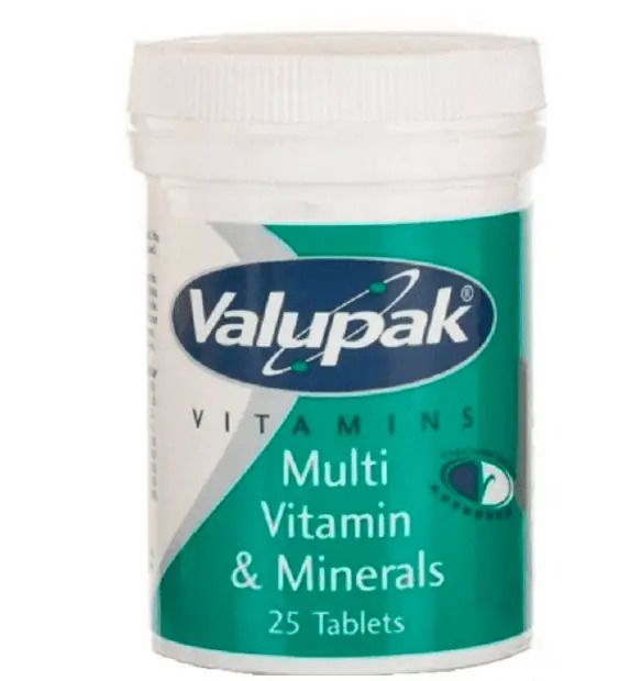 Valupak Vitamins Multivitamin & Minerals 25 Tablets