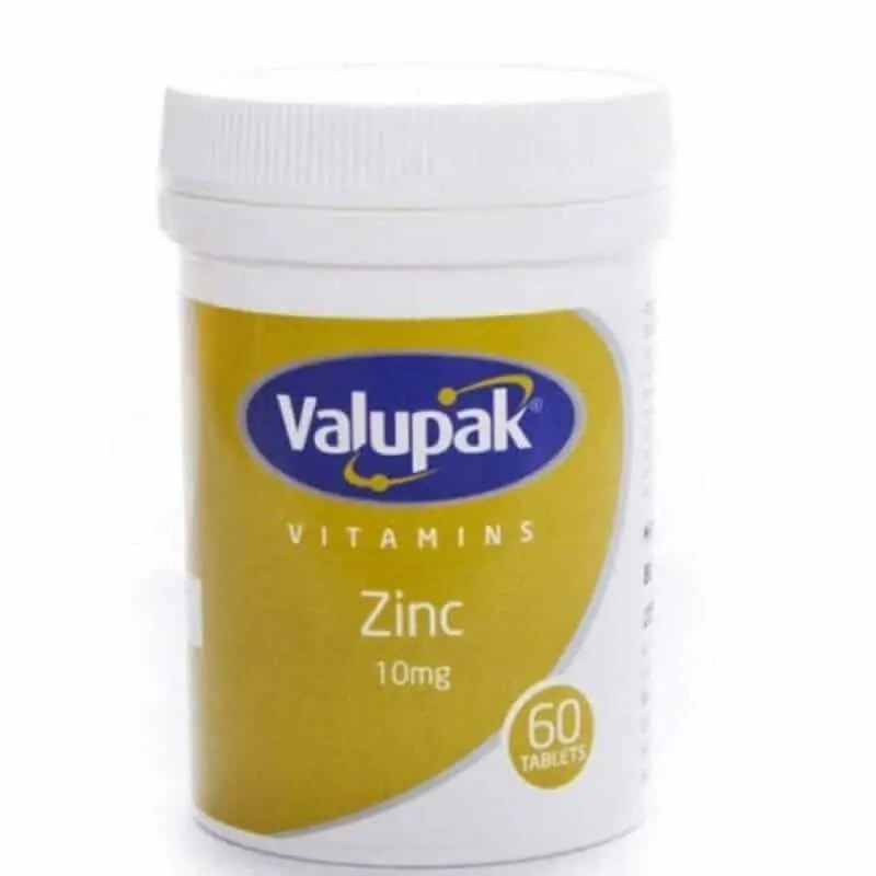 Valupak Zinc Gluconate 10mg Tablets 60’s